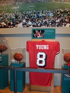 Steve Young's already enshrined in Canton, now he'll have his number retired by the 49ers. (Photo from my 2005 trip to see his induction.)